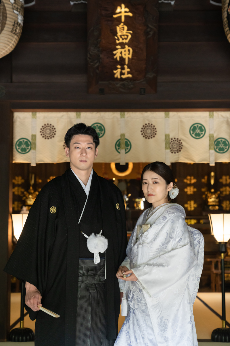 お式の締め写真に