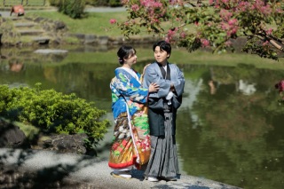 九月の旧安田庭園ロケーション