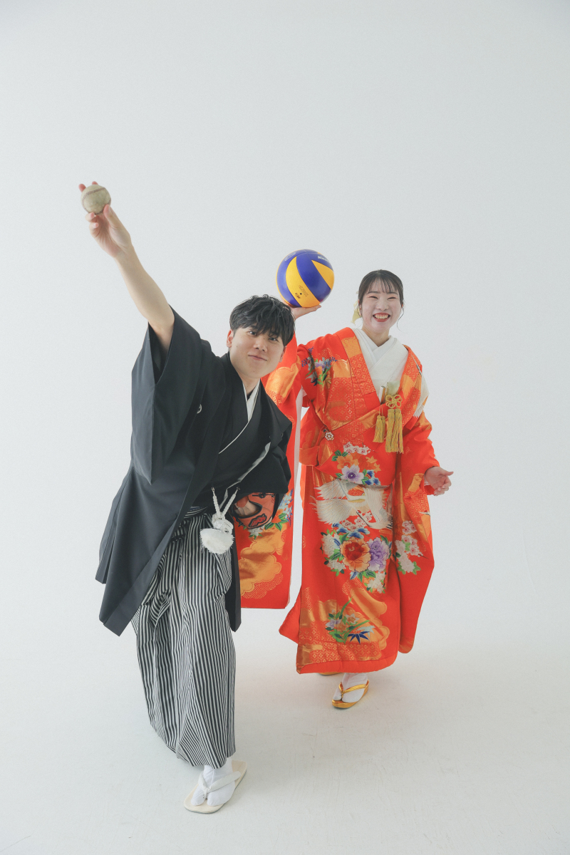 投球ポーズ