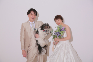 ワンちゃんと撮影！