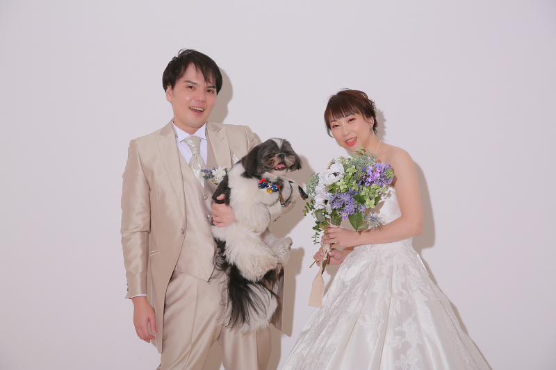 ワンちゃんと撮影！