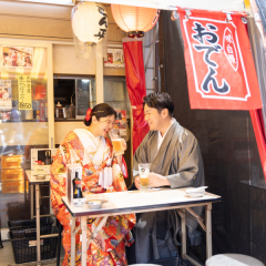 ビール好きのお二人★浅草ロケーション＋屋内庭園