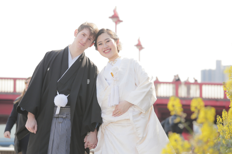 菜の花と吾妻橋