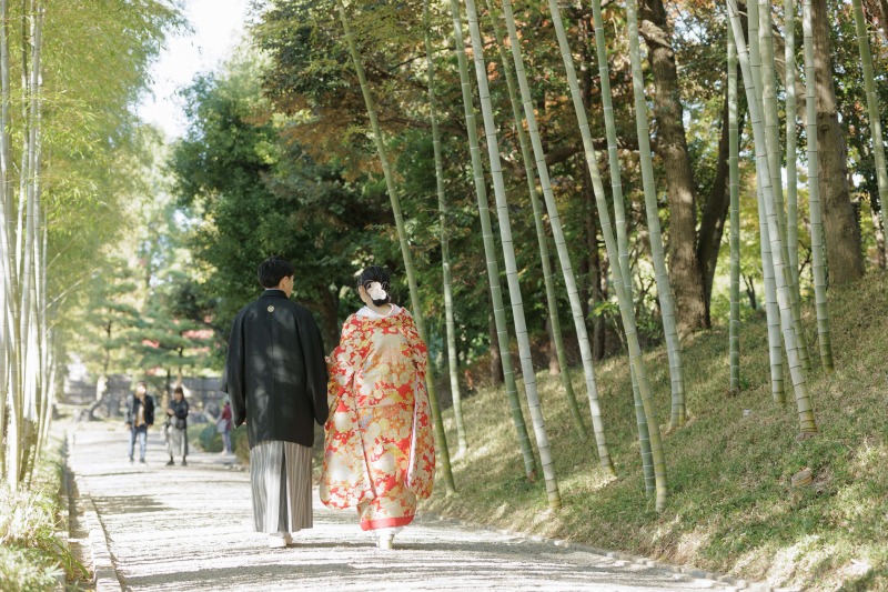 竹林を歩いて