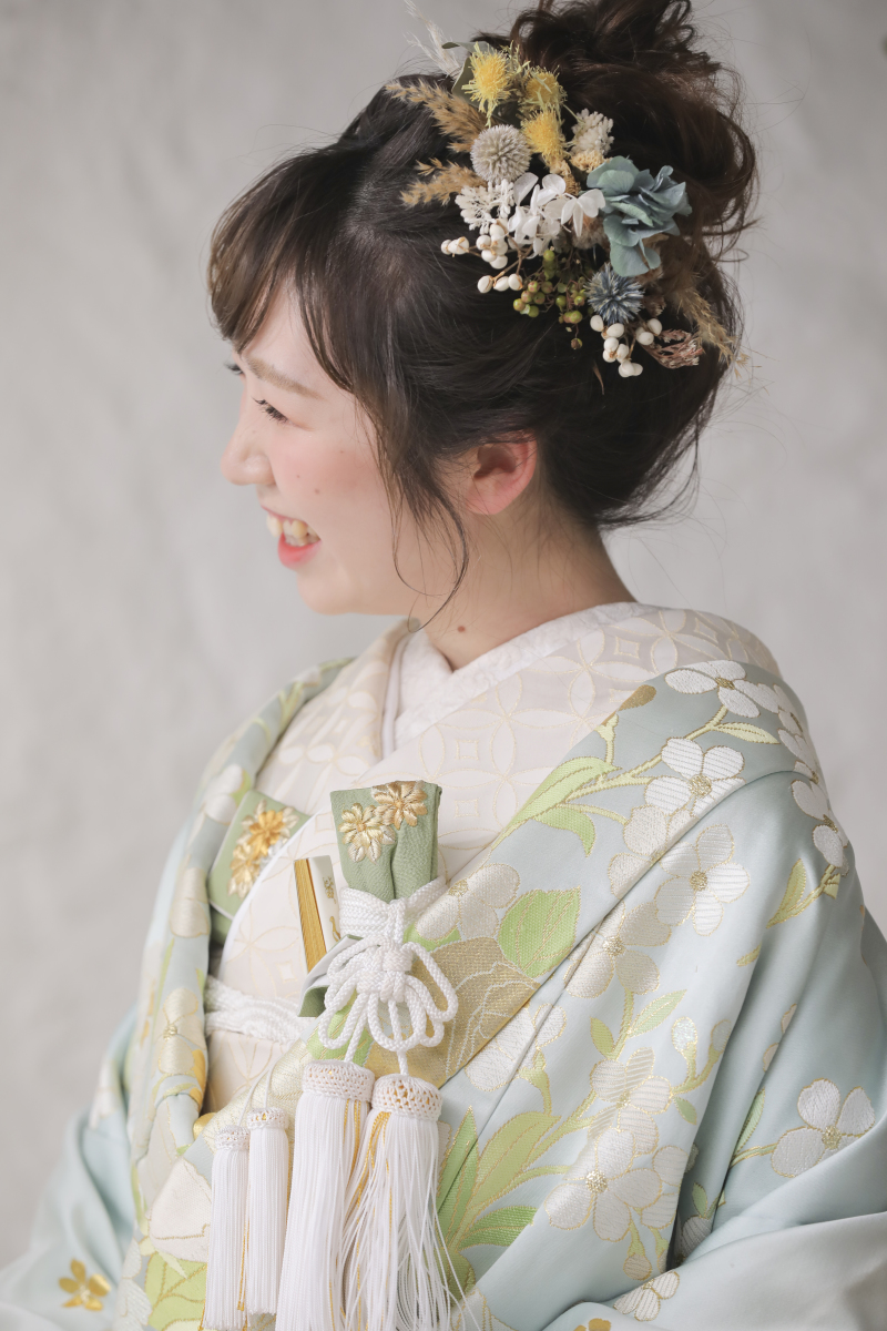 スタジオではヘアスタイルも変えてイメチェン♪
