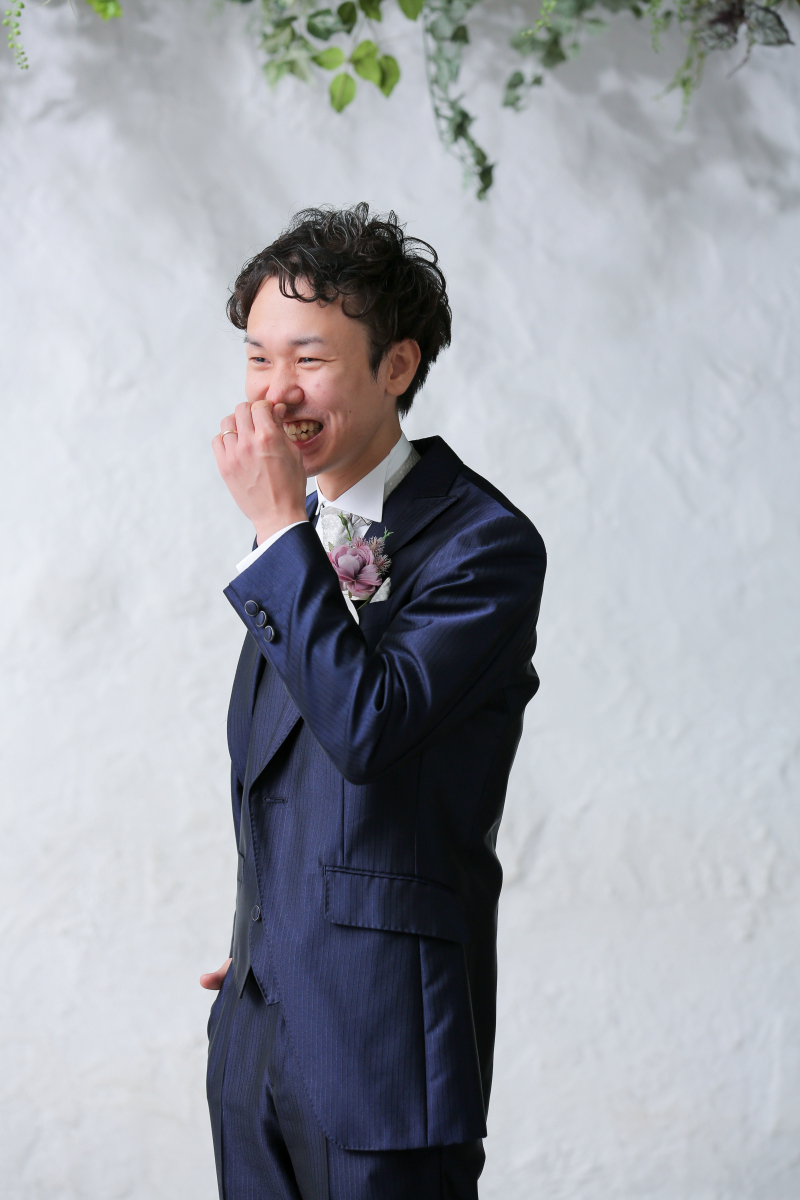 新郎さんソロカット!