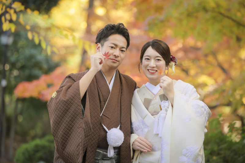 和装×紅葉