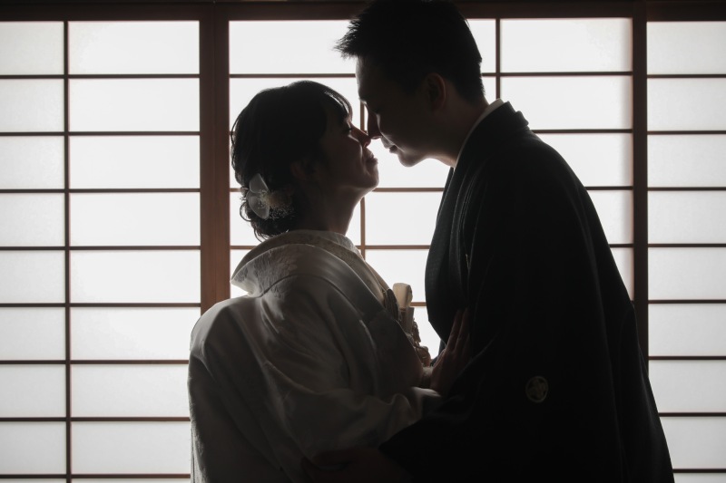 和装をお二人だけの空間で