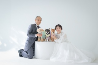 ワンちゃんと洋装ハウススタジオ撮影！