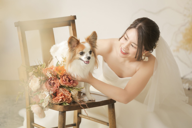ご新婦様とワンちゃん2
