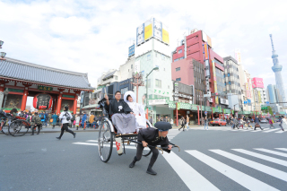 浅草人力車ロケーション