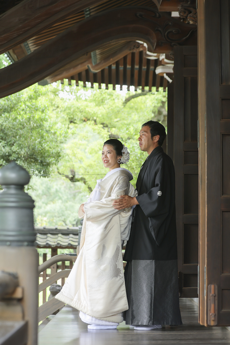 神社で撮影