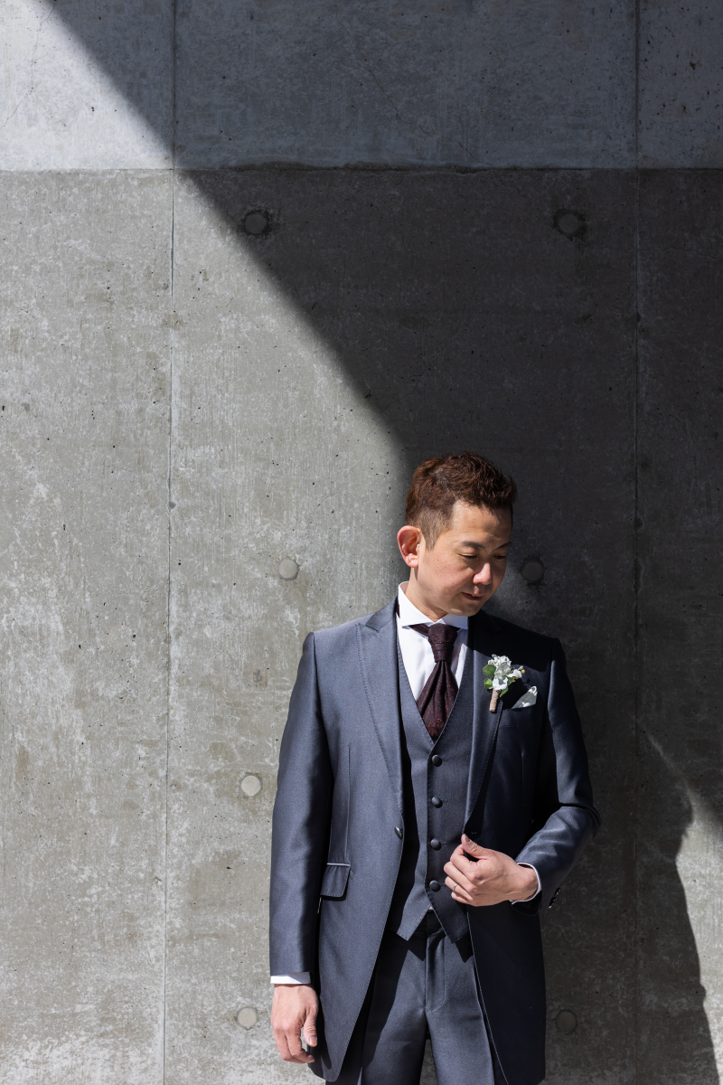 ご新郎様のソロカット！