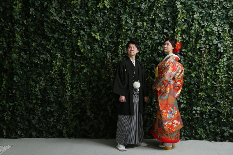 緑をバックに。。。