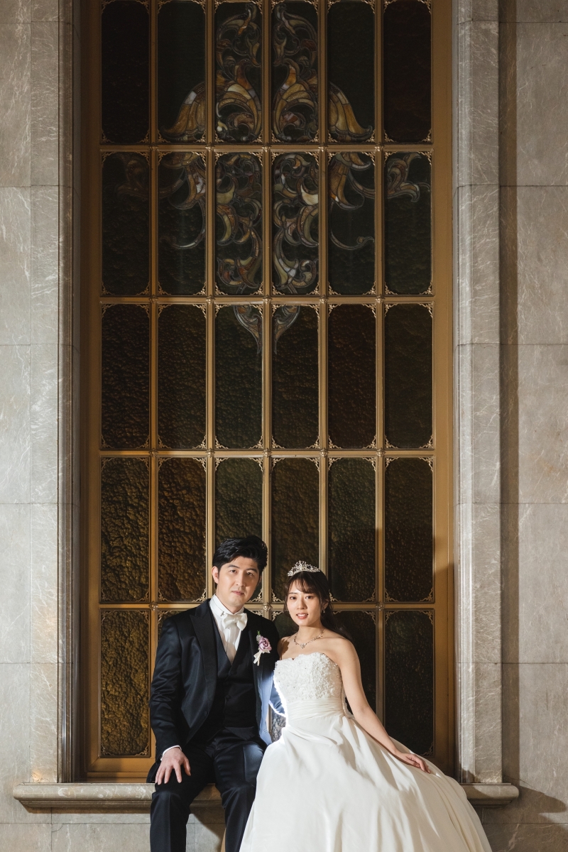 お座りいただいて