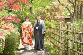 季節を感じる平成庭園ロケーション