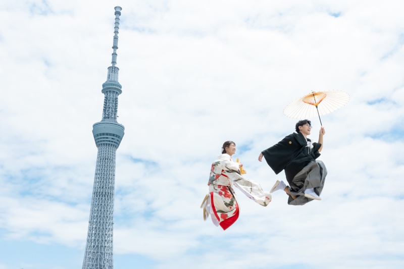 スカイツリーで大ジャンプ!