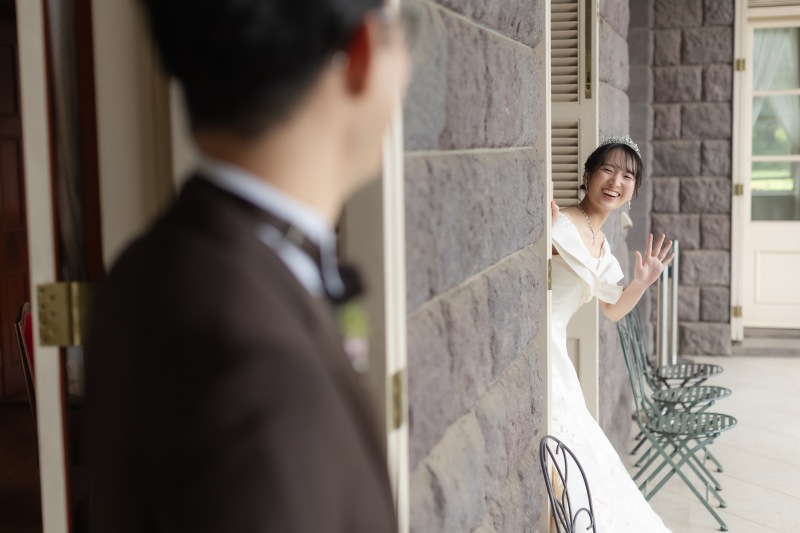 雨の日の旧古河邸