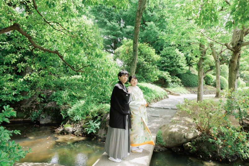 橋の上でのお写真