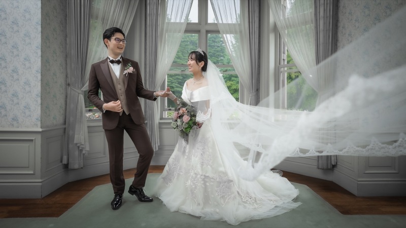 雨の日の旧古河邸