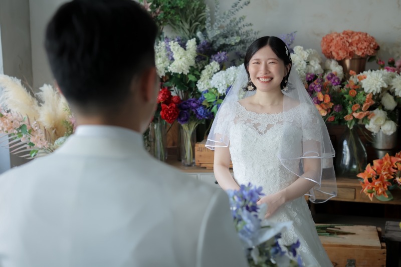 ブーケをお届け