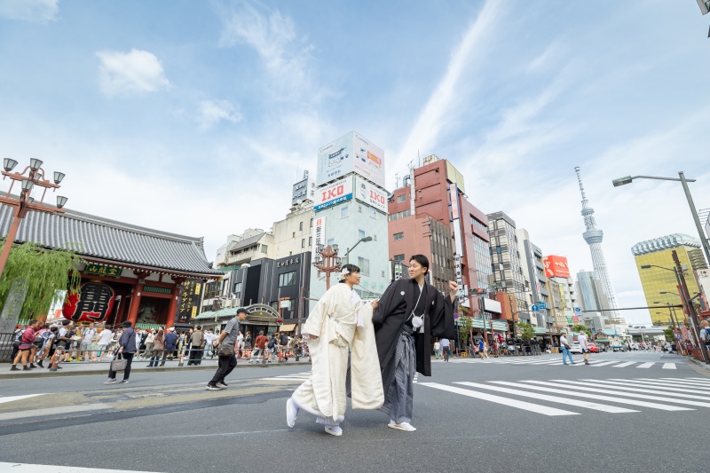 雷門とスカイツリー