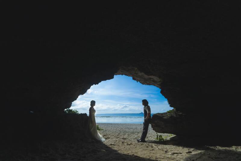 ちょっと日陰で休憩。