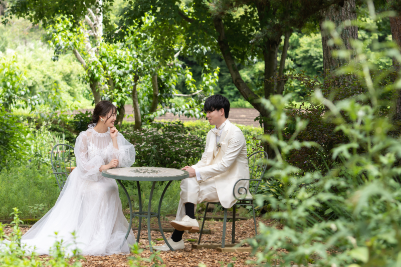 お庭でおしゃべりタイム