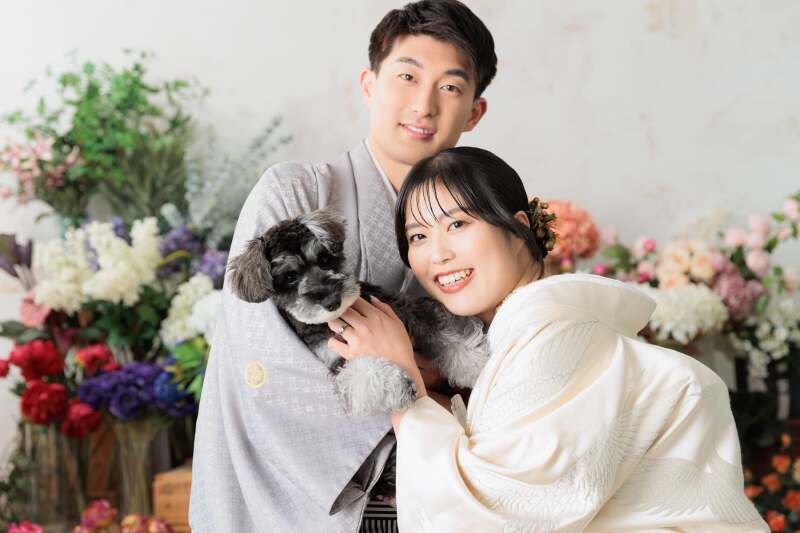 わんちゃんと一緒に