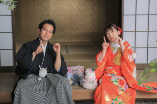 お友達と一緒に10周年記念の撮影！