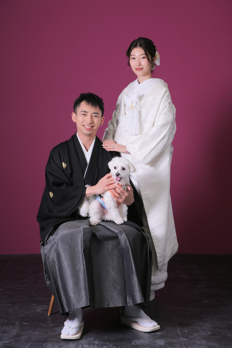 ワンちゃんとフォーマルなショット