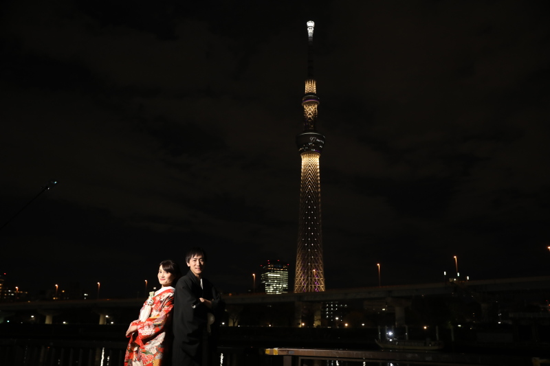 キラキラ光るスカイツリー