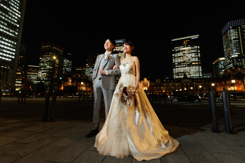 東京駅での撮影