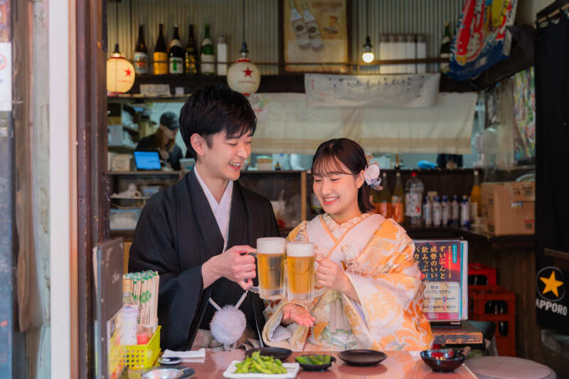 笑顔で乾杯!