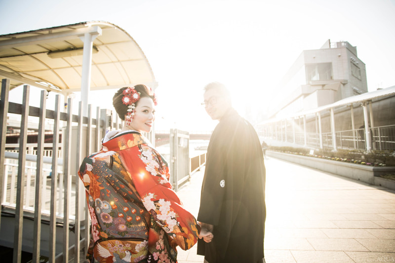 浅草で撮る和装ウェディングフォト