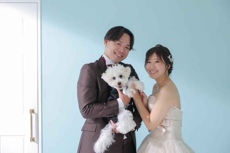 ワンちゃんと洋装ハウススタジオ撮影！