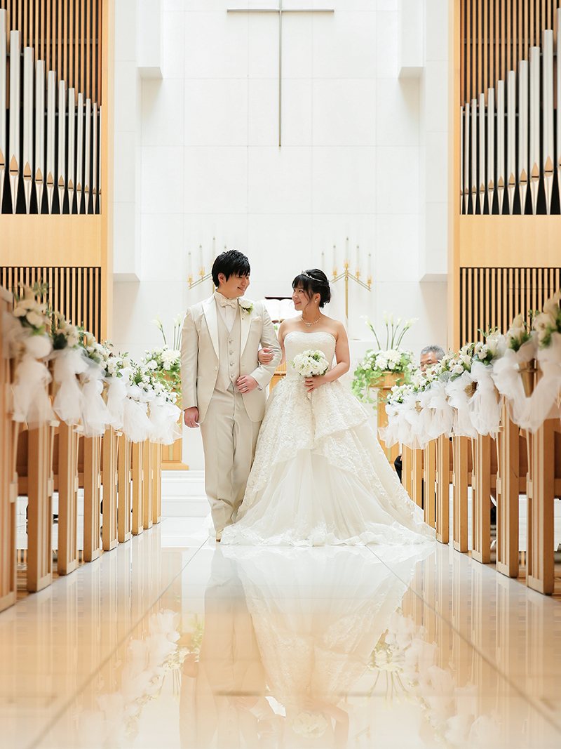 新郎新婦の退場です!