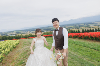 緑とお花がいっぱいのロケーション撮影！