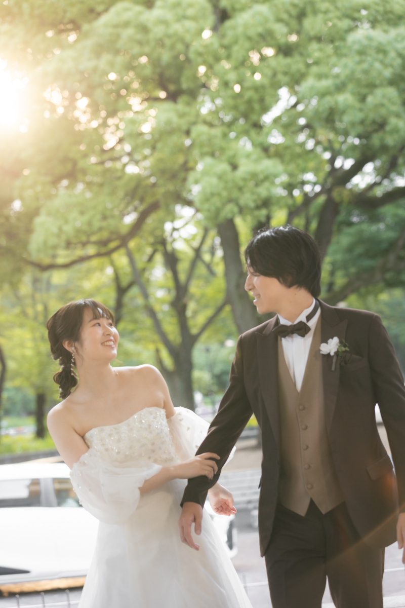 新緑との写真も