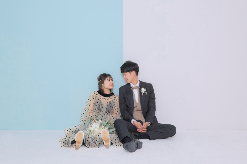 バイカラー背景