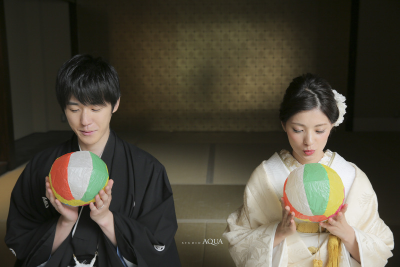 紙風船を使っての１枚