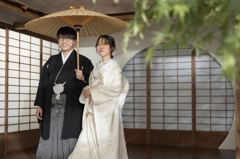 和傘に包まれる時間