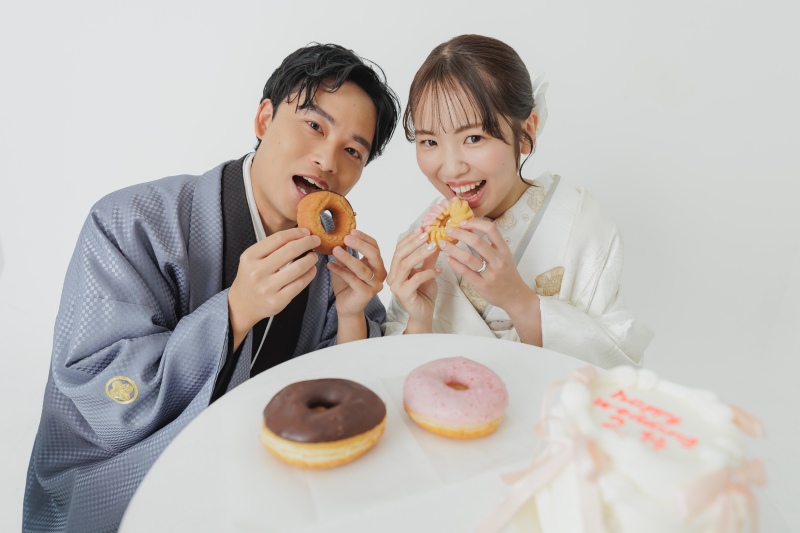 ドーナツ×和装撮影