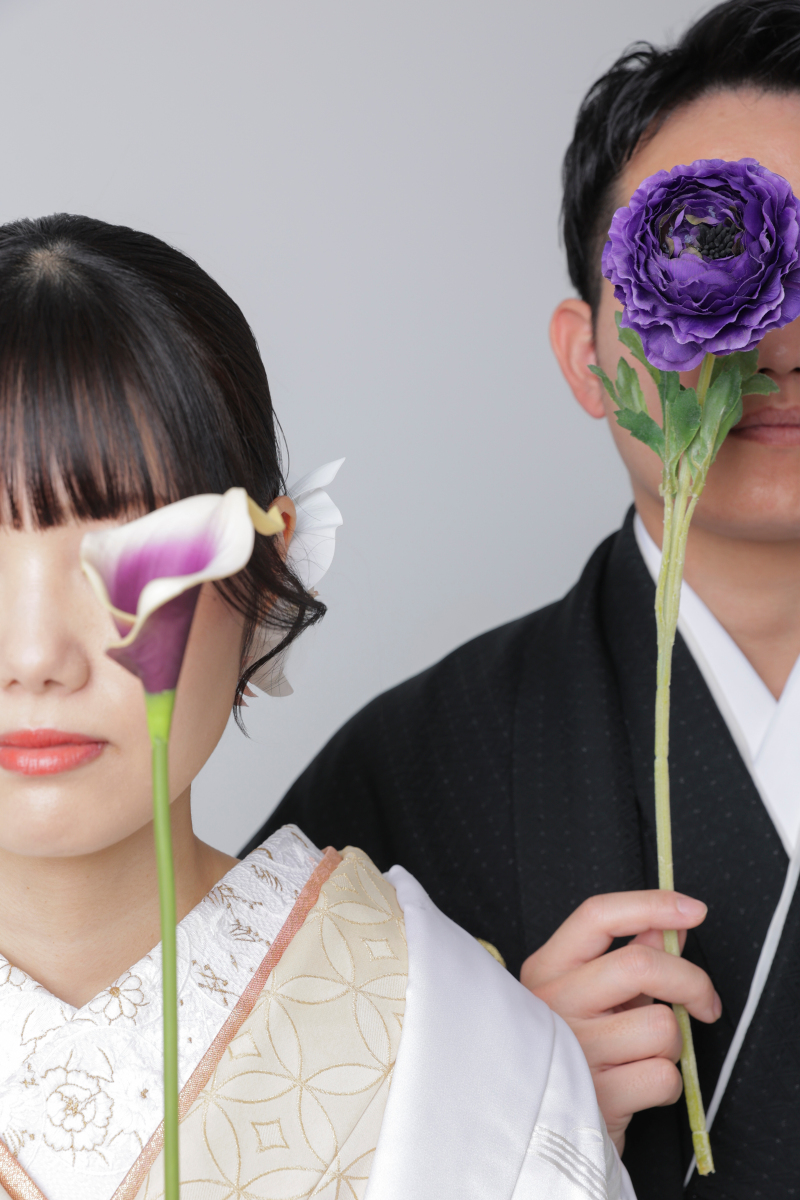 持ち込みのお花でおしゃれに