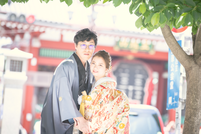 浅草で残すウェディングフォト