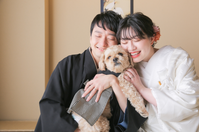 愛犬とスタジオ撮影♪