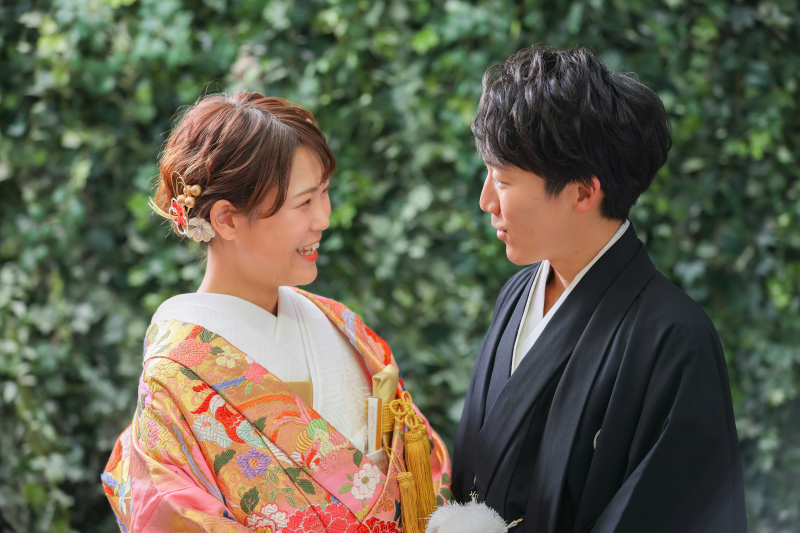 白無垢&色打掛で撮れる屋内庭園スタジオ撮影!!