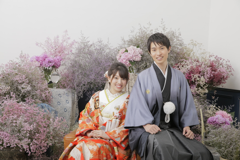 ドライフラワーの背景