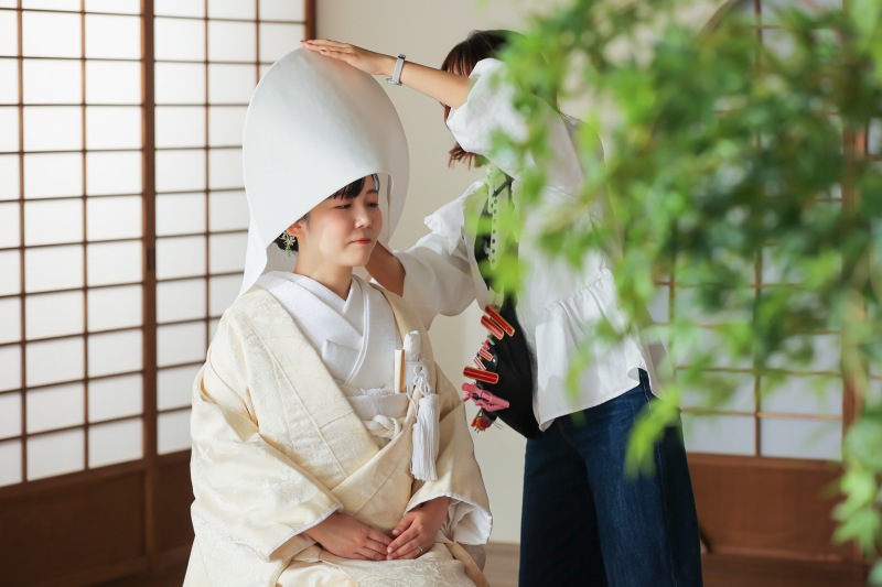 白無垢にチェンジ