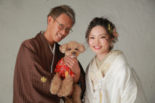 ワンちゃんと撮影！